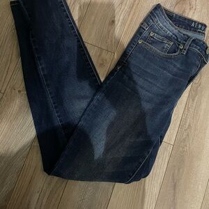 Aeropostale Women's Deep Indigo Skinny Jeans